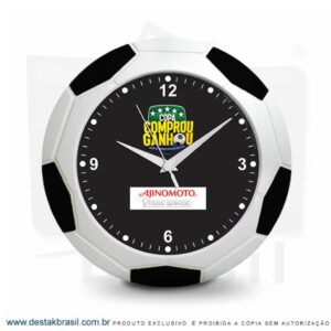 relógio promocional bola de futebol personalizado