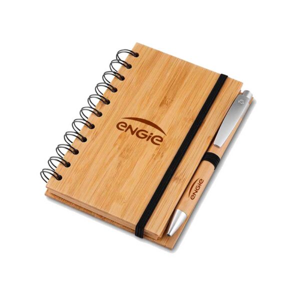 Caderno personalizado ecológico de bambu