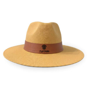 chapéu panamá personalizado amarelo